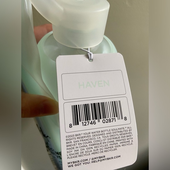 bkr Water Bottle Haven 16 oz + Straws - Picture 4 of 7